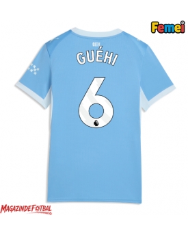 Manchester City Marc Guehi #6 Tricou Fotbal Replică 2026-27 Femei Acasa Manchester City Marc Guehi #6 Tricou Fotbal Replică 2026-27 Femei Acasa